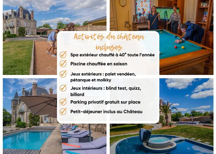 فندق مبيت وإفطار Le Chateau Des Tourelles En Vendee